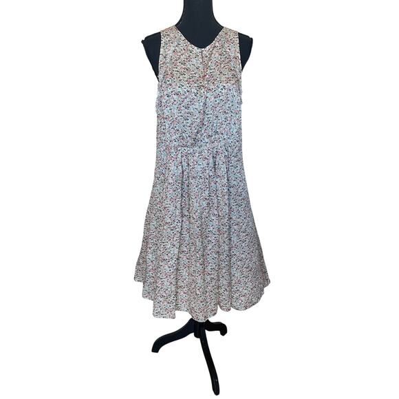 Jason Wu Cream Floral Silk Dress SIZE 10 Romantic Flowy Feminine Designer $800 - Picture 7 of 12